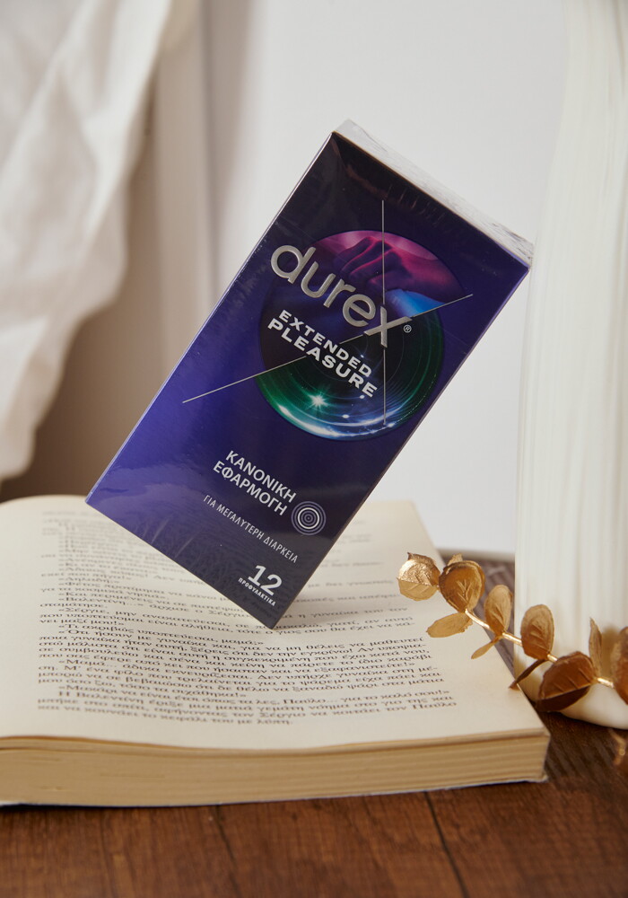 DUREX EXTENDED PLEASURE (12 προφυλακτικά) - Διάφανο